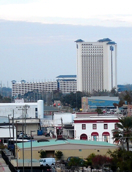 view of ip biloxi from beau rivage parking garage